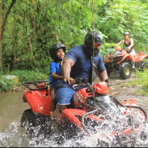ATV riding through the countryside of Ubud