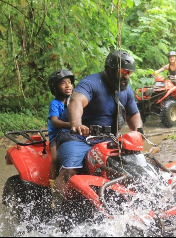 ATV riding through the countryside of Ubud