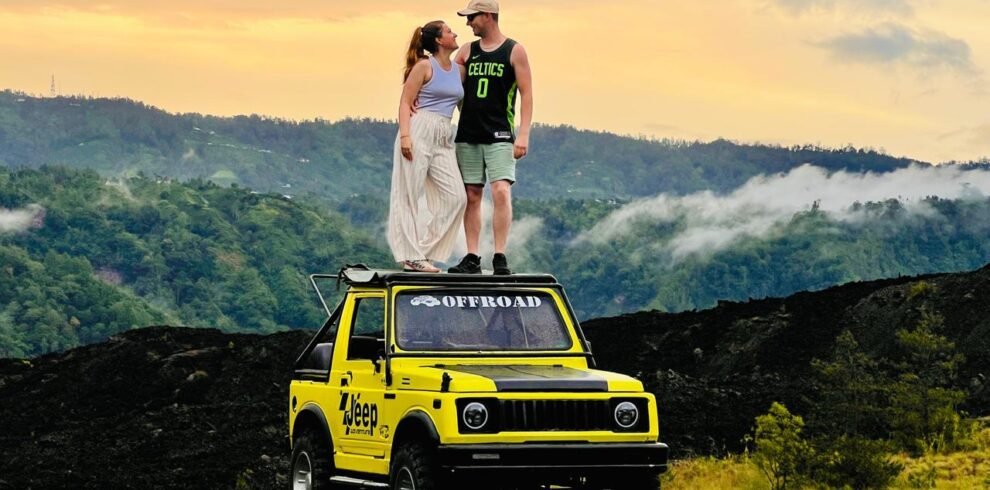 Mount Batur sunset view in Bali