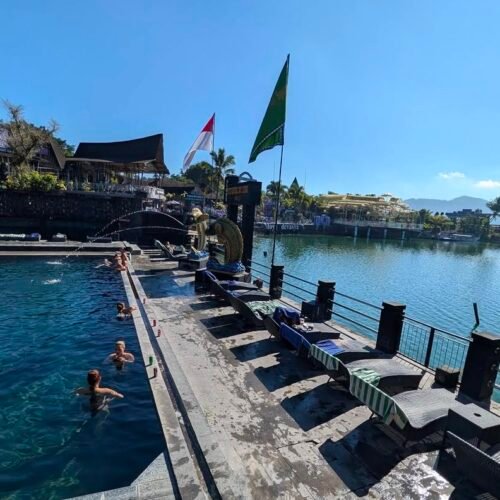 Natural hot spring pool in Kintamani