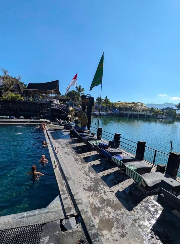 Natural hot spring pool in Kintamani