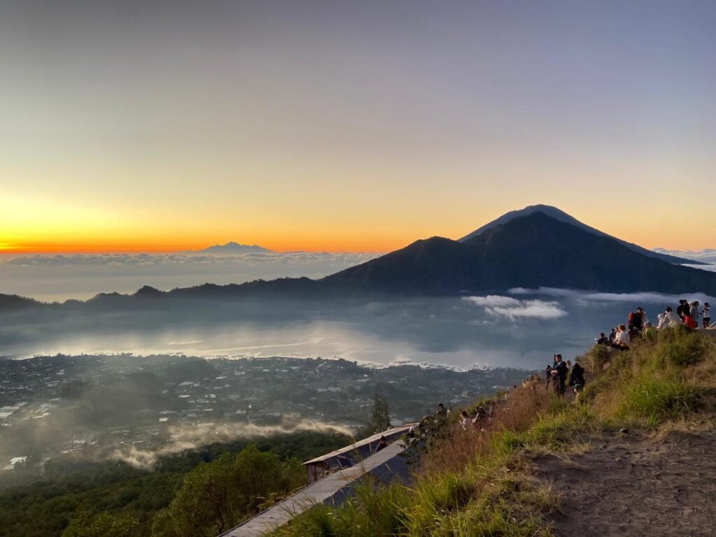 Mount Batur sunrise view in Bali