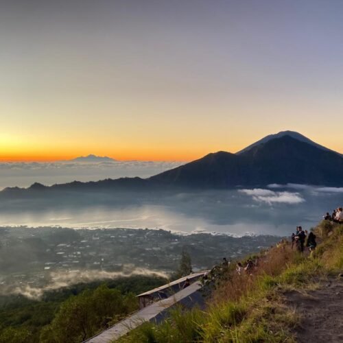 Mount Batur sunrise view in Bali
