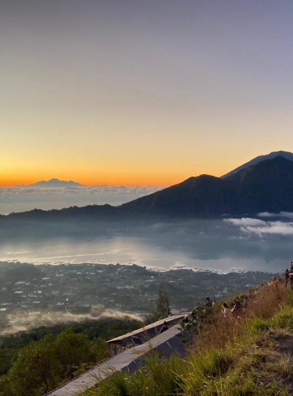 Mount Batur sunrise view in Bali