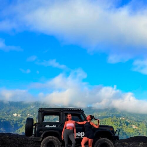 Beautiful sunset at Mount Batur